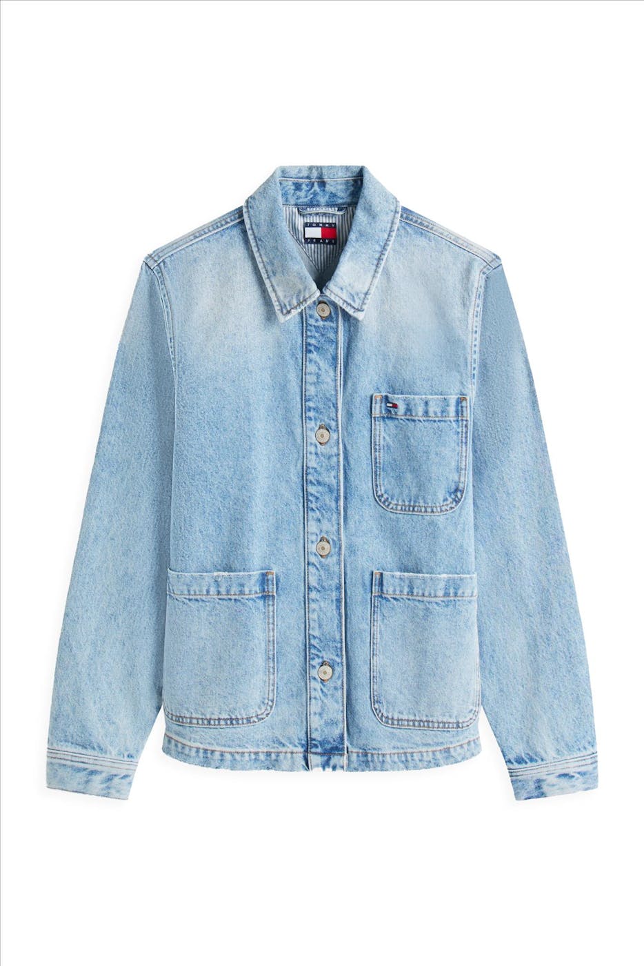 Tommy Jeans - Lichtblauwe Chore jeansjas