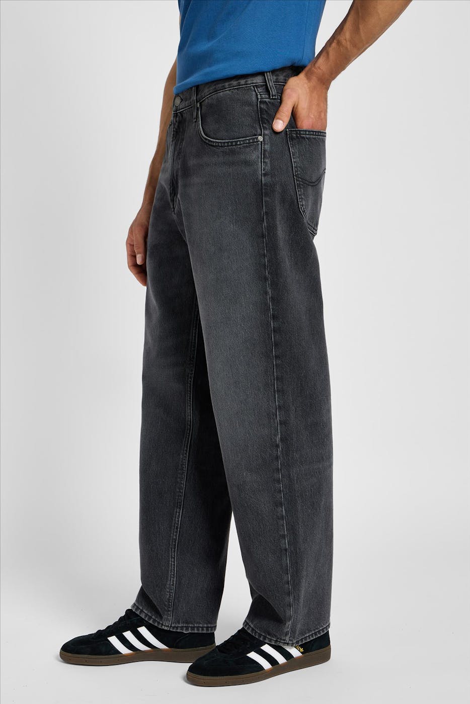 Lee - Donkergrijze Asher Straight jeans