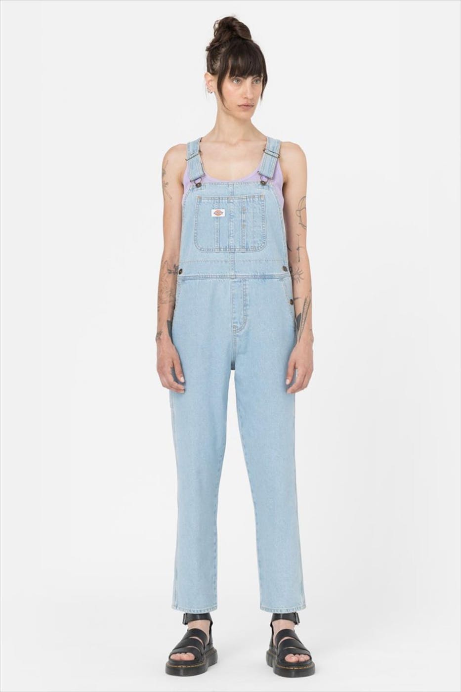 Dickies - Lichtblauwe Classic Denim Bib salopette