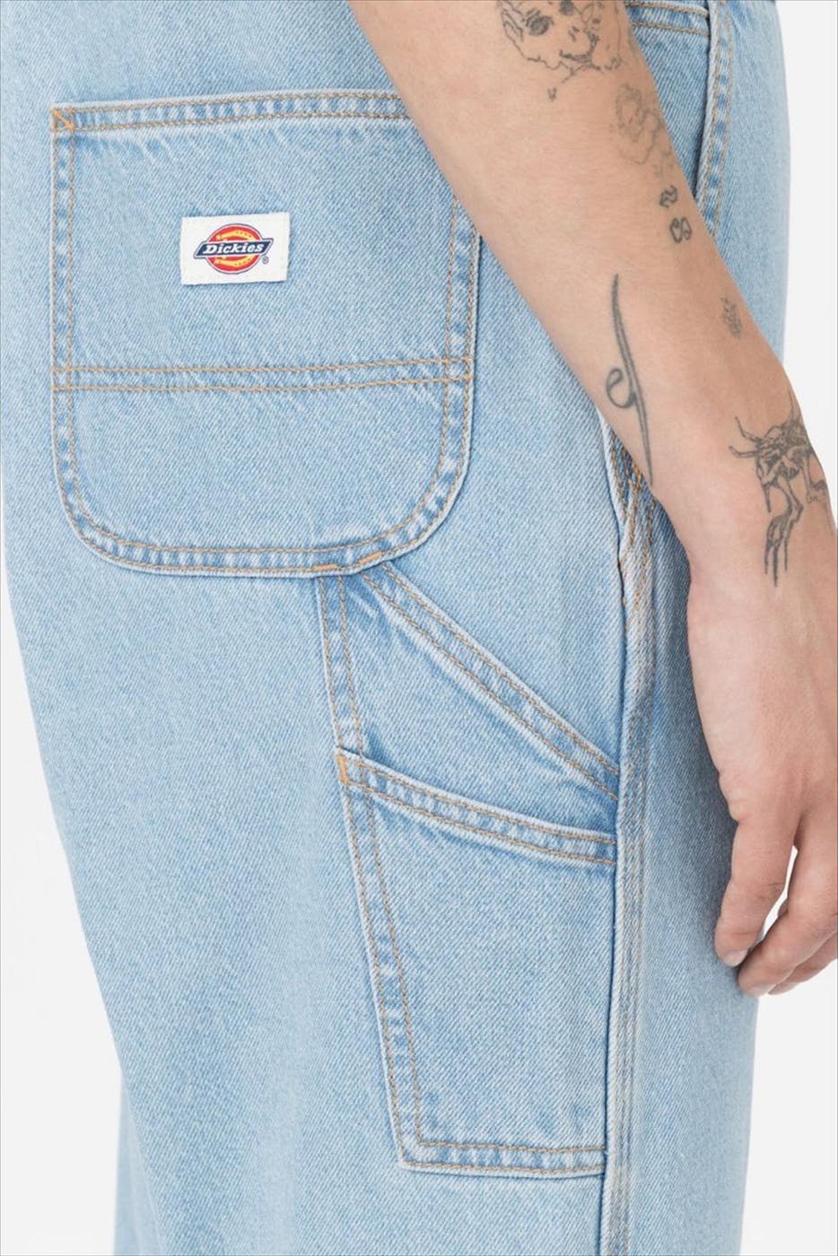 Dickies - Lichtblauwe Classic Denim Bib salopette