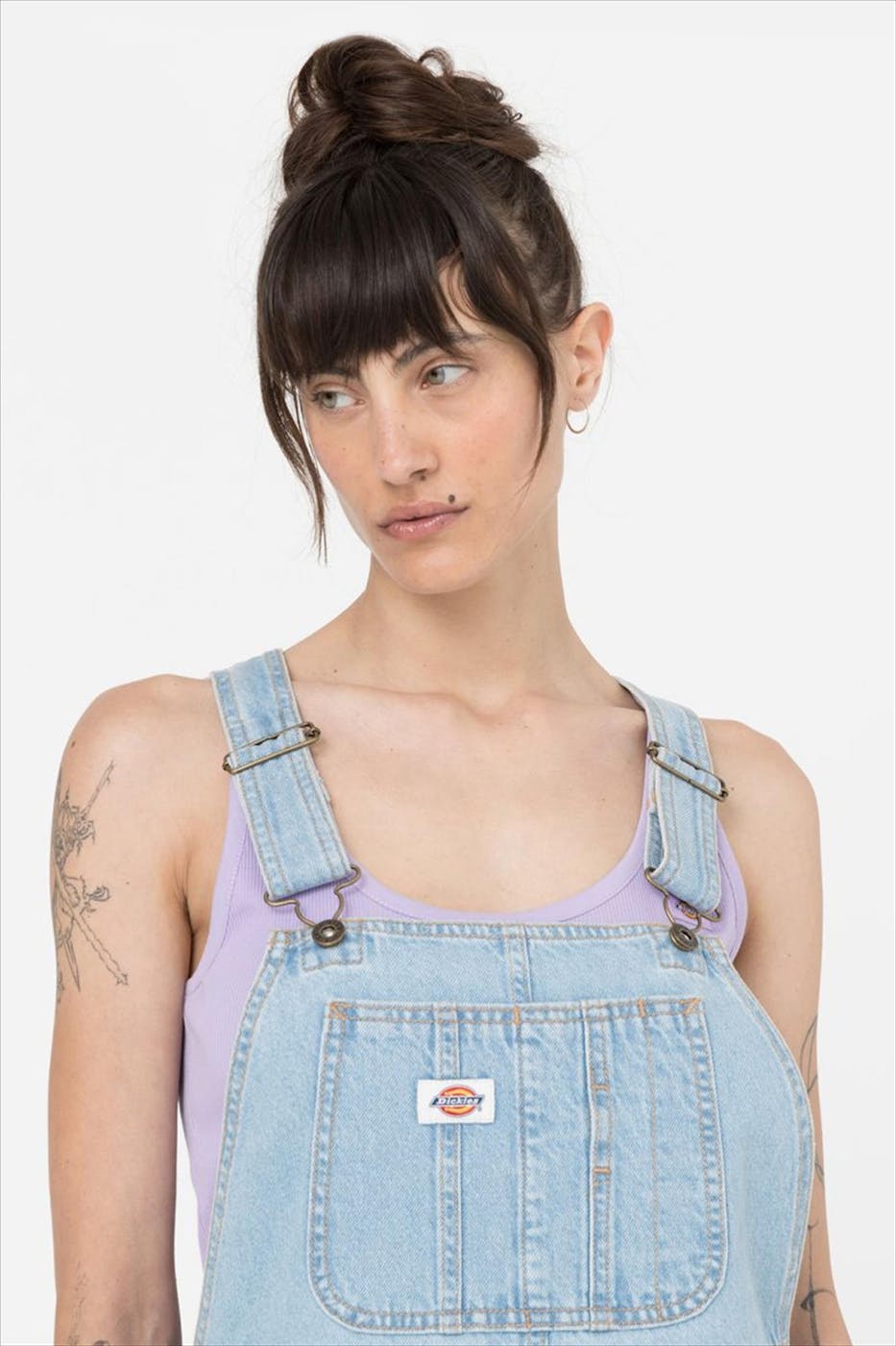 Dickies - Lichtblauwe Classic Denim Bib salopette
