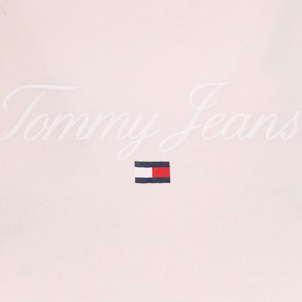 Tommy Jeans - Lichtroze Essential Logo T-shirt