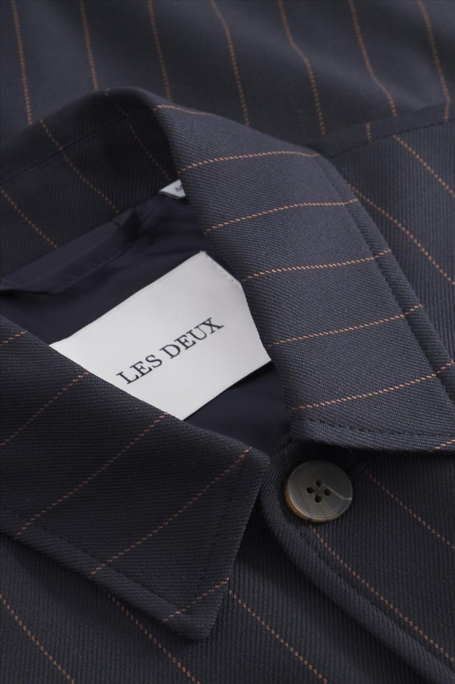 LES DEUX - Donkerblauw Marseille Pinstripe vestje
