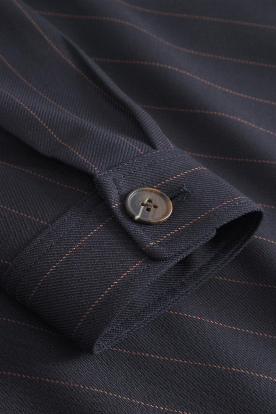 LES DEUX - Donkerblauw Marseille Pinstripe vestje
