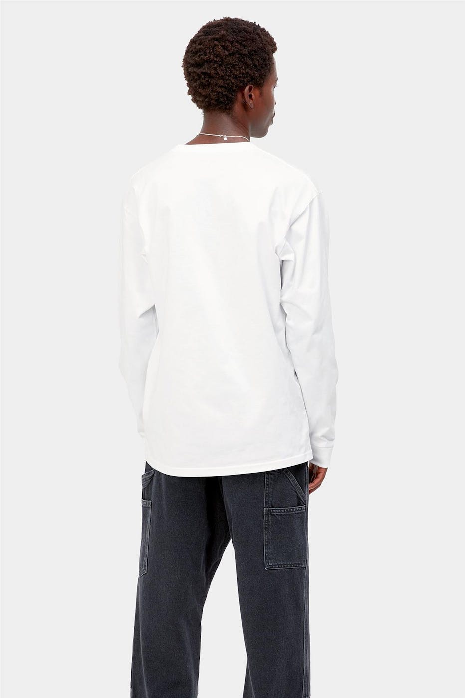 Carhartt WIP - Witte Chase T-shirt met lange mouw