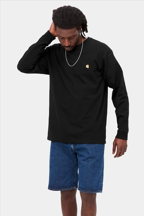 Carhartt WIP - Zwarte Chase T-shirt met lange mouw