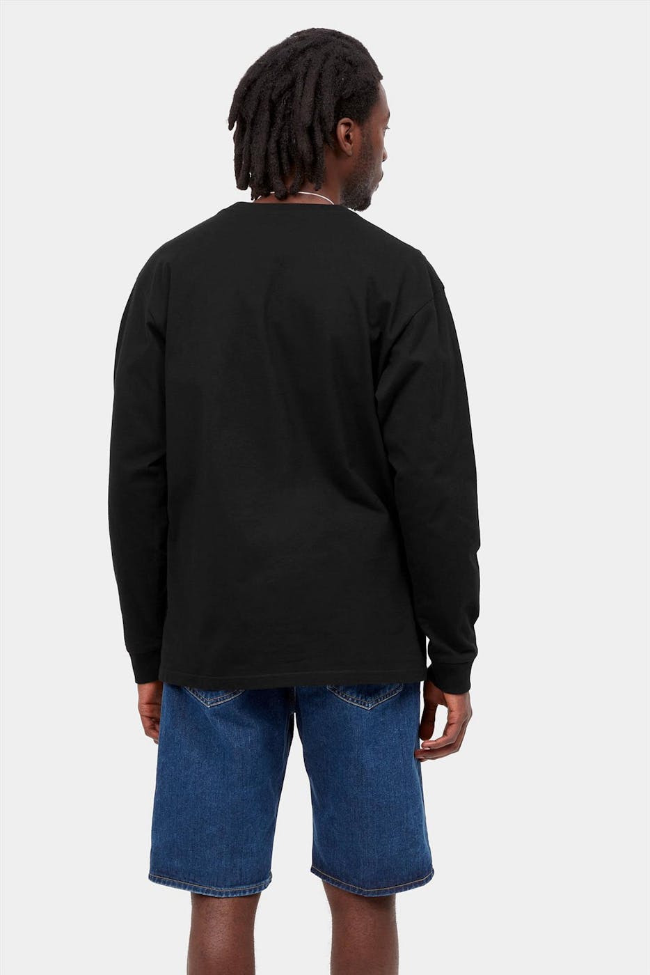 Carhartt WIP - Zwarte Chase T-shirt met lange mouw