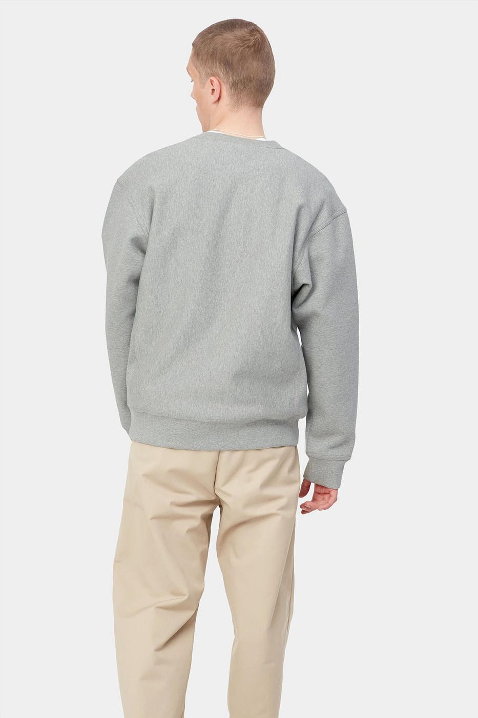 Carhartt WIP - Grijze American Script sweater