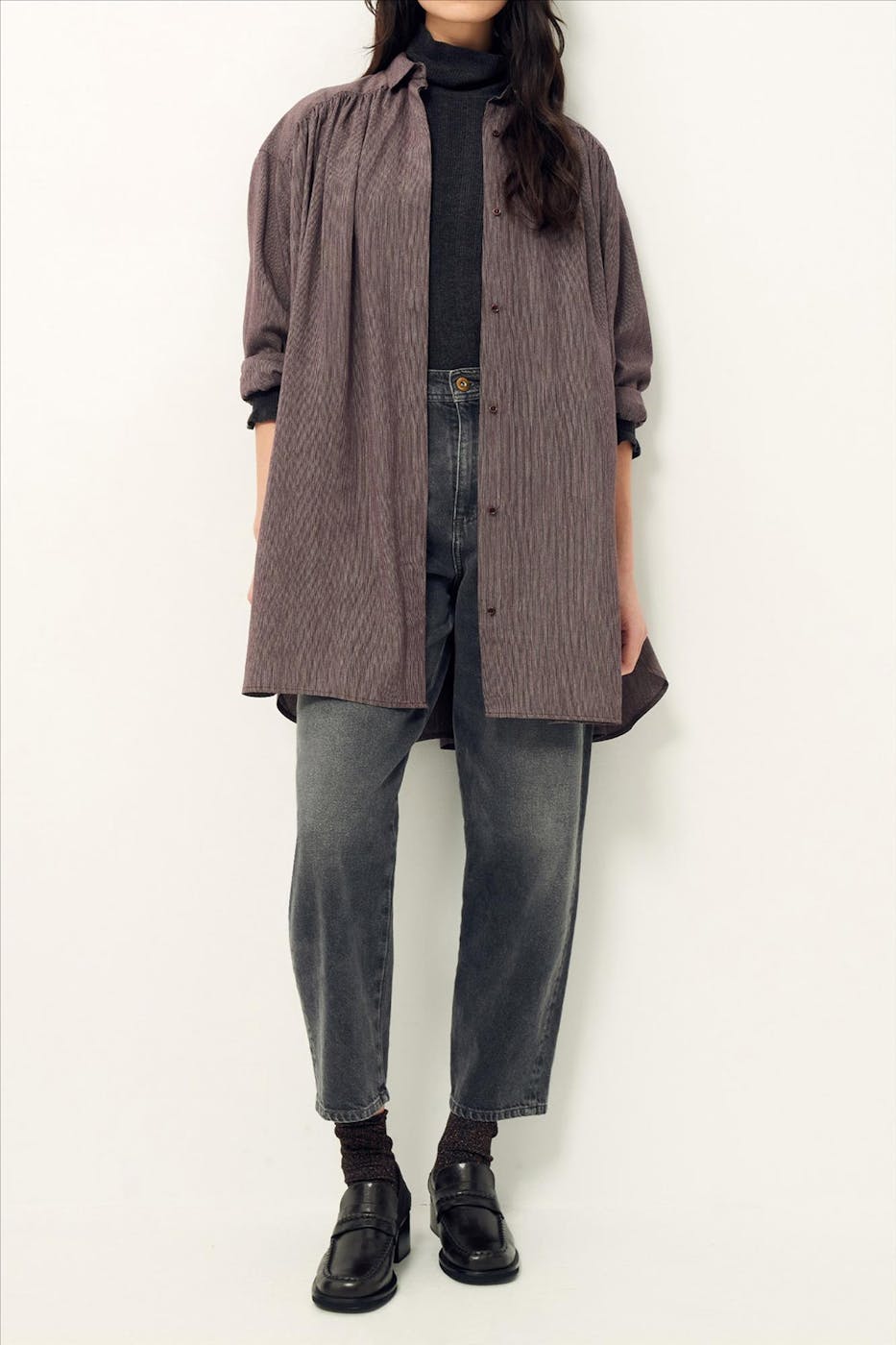 Sessùn - Bordeaux-Paars Okayama kleed