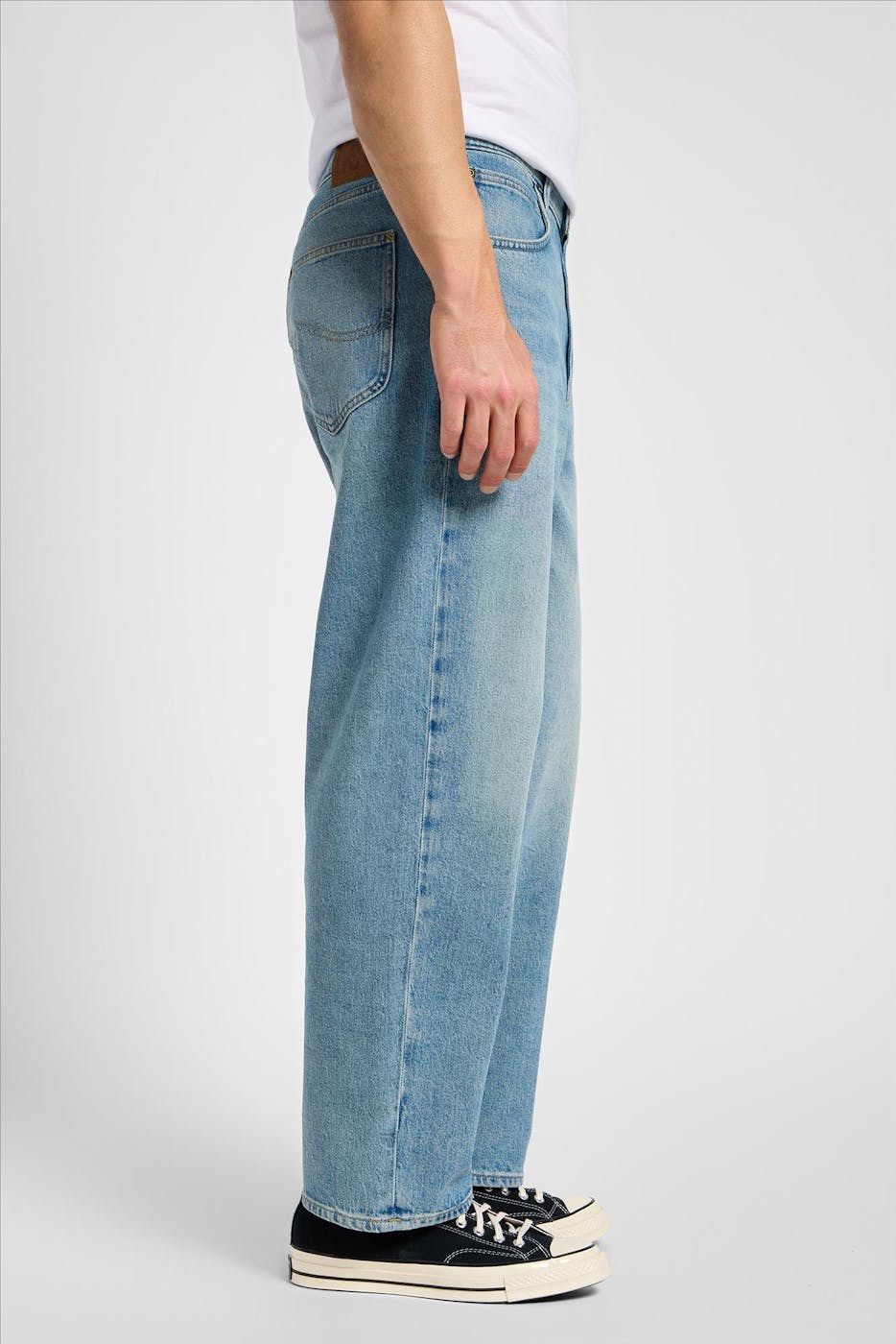 Lee - Regenblauwe Asher Loose Straight jeans