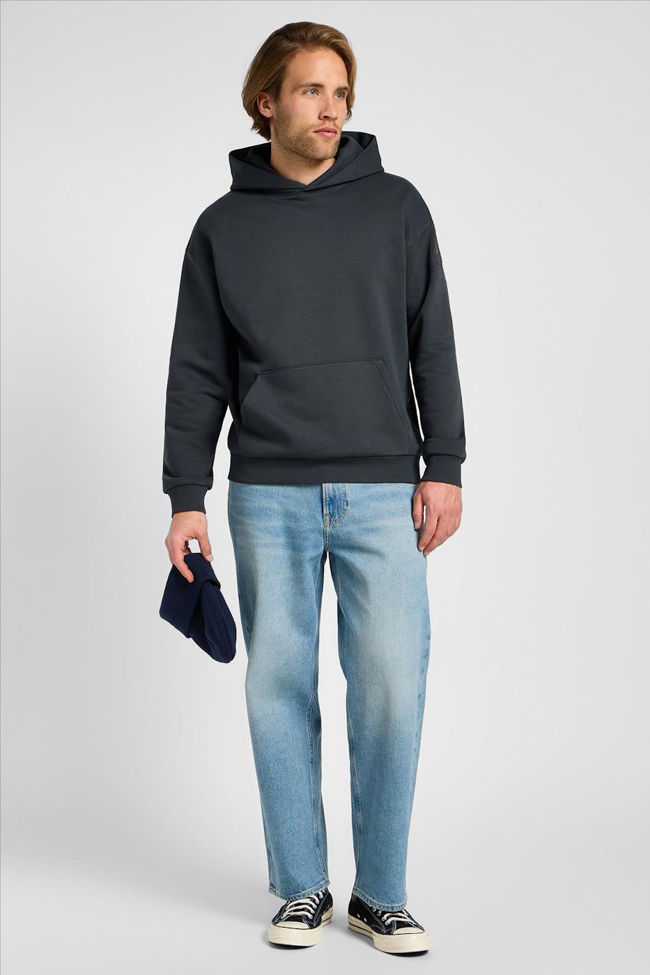 Lee - Regenblauwe Asher Loose Straight jeans