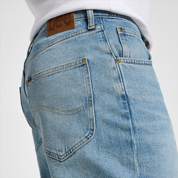 Lee - Regenblauwe Asher Loose Straight jeans