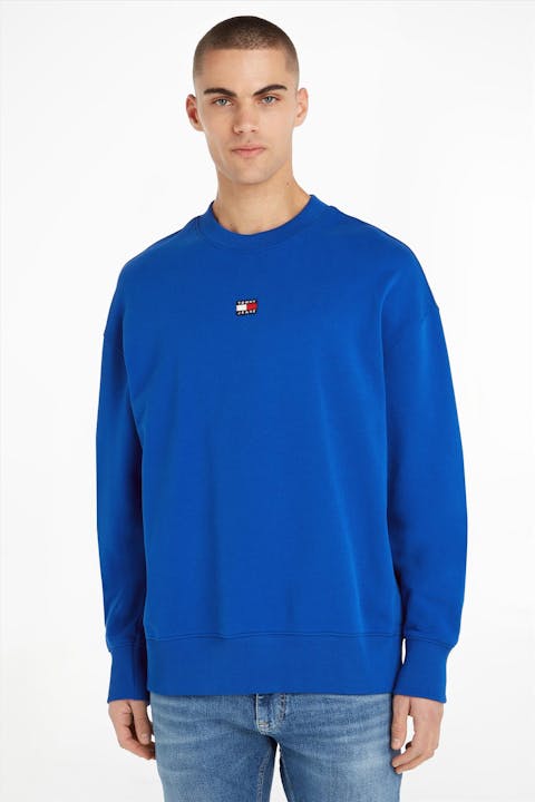 Tommy Jeans - Kobaltblauwe XS Badge sweater