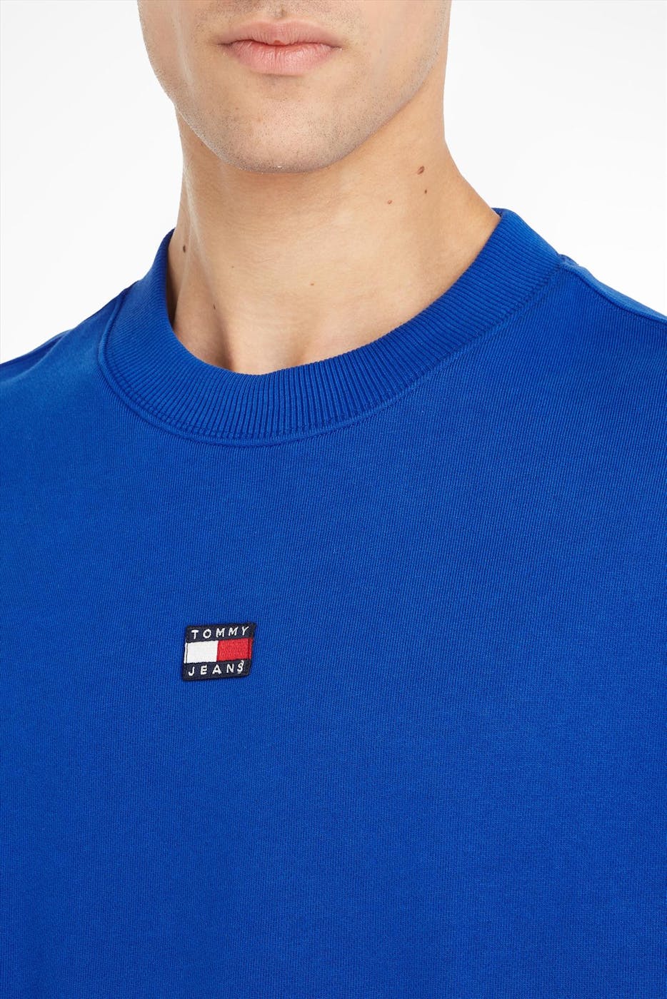 Tommy Jeans - Kobaltblauwe XS Badge sweater