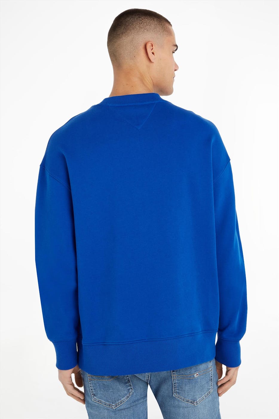 Tommy Jeans - Kobaltblauwe XS Badge sweater