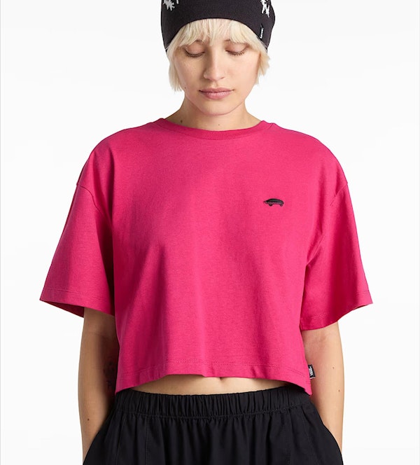 Vans - Fushia Salton Crop T-shirt