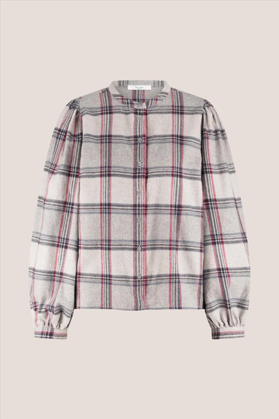 BY BAR - Beige Day Check blouse