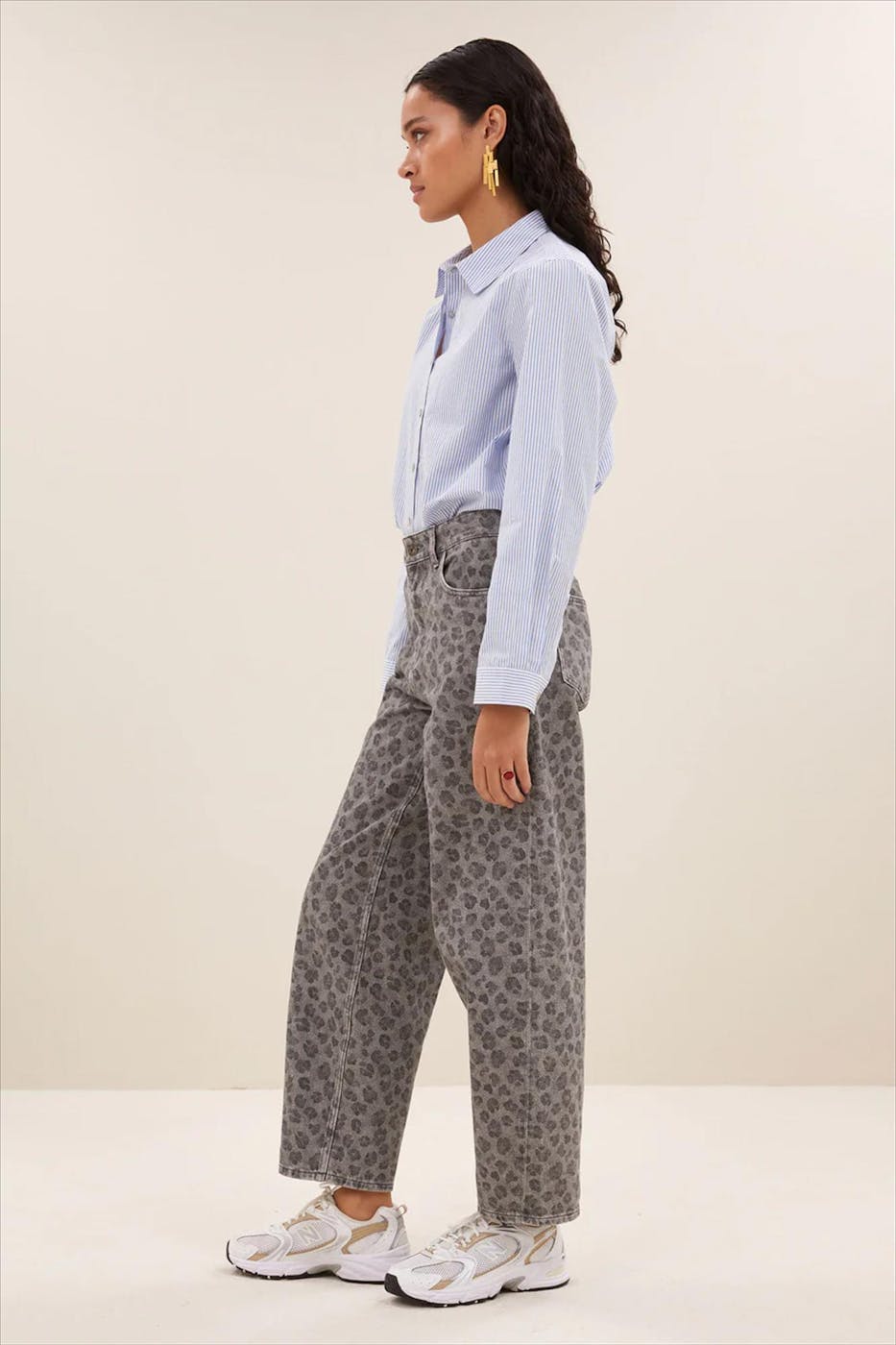 BY BAR - Blauw-Witte Joly Stripe blouse