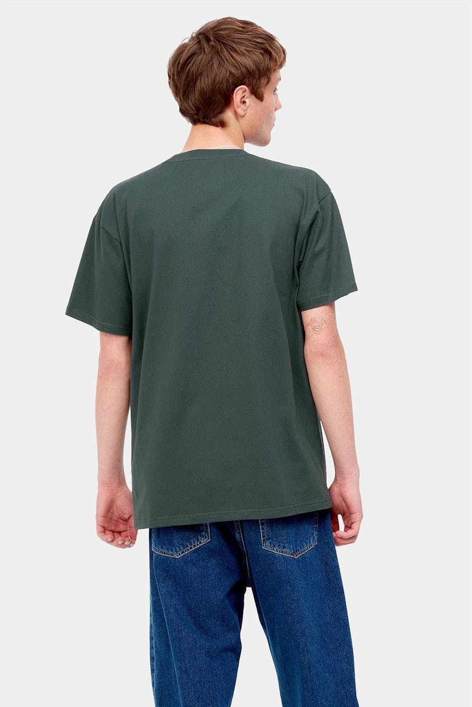 Carhartt WIP - Donkergroene Duck Pond T-shirt