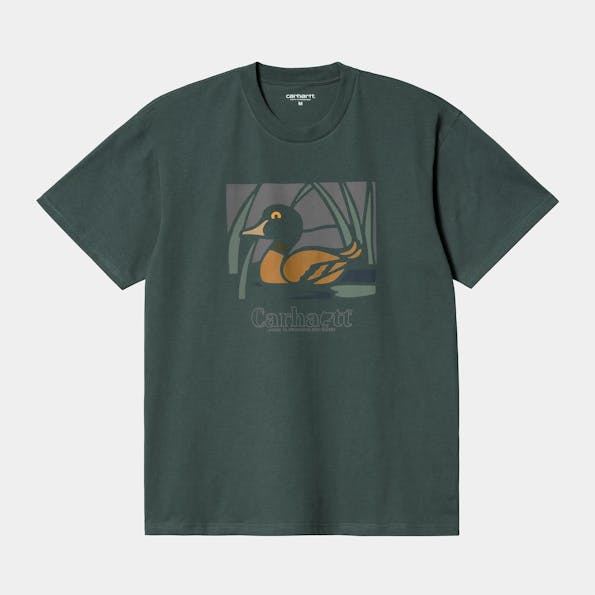 Carhartt WIP - Donkergroene Duck Pond T-shirt