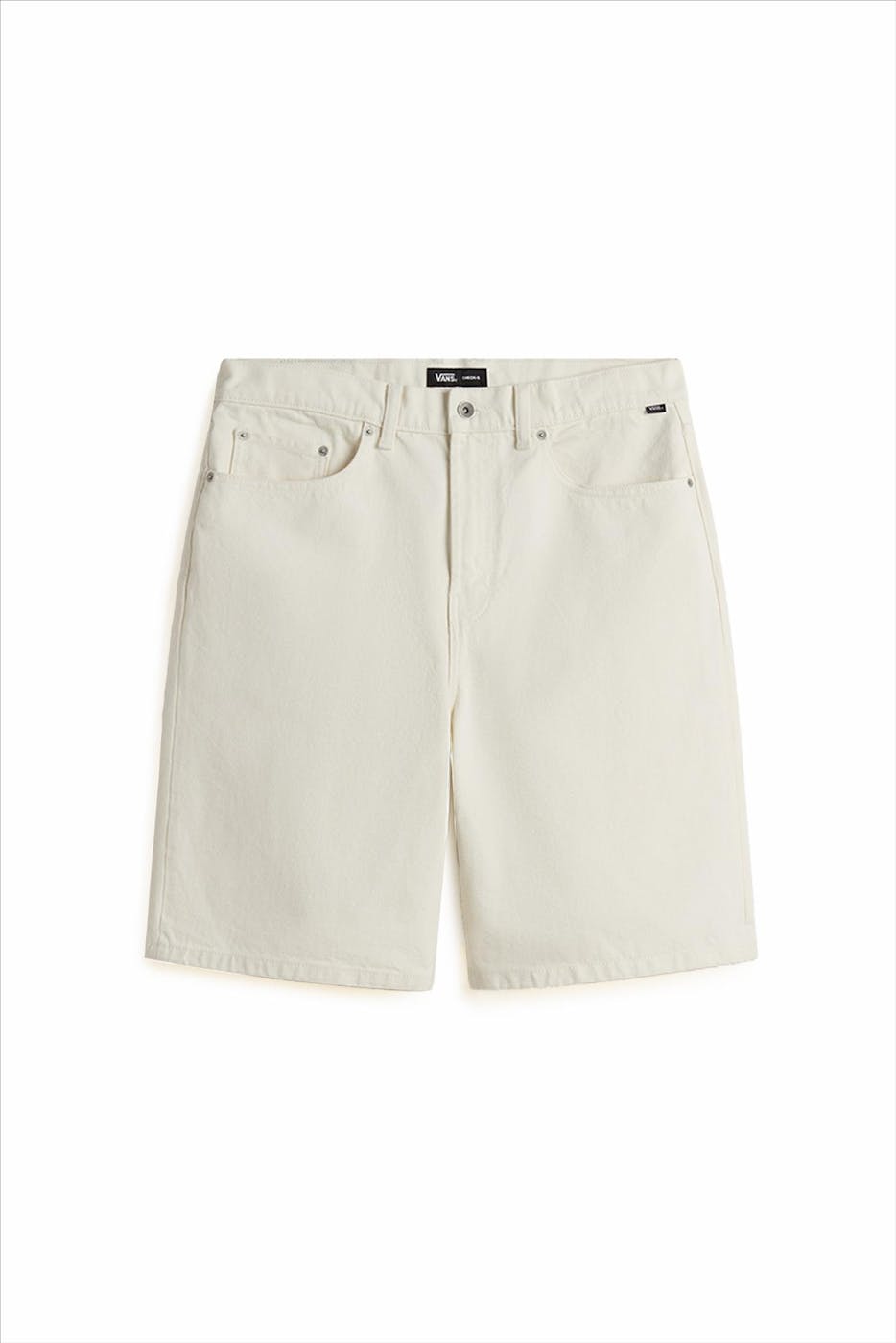 Vans - Witte Marshmallow baggy jeansshort jort