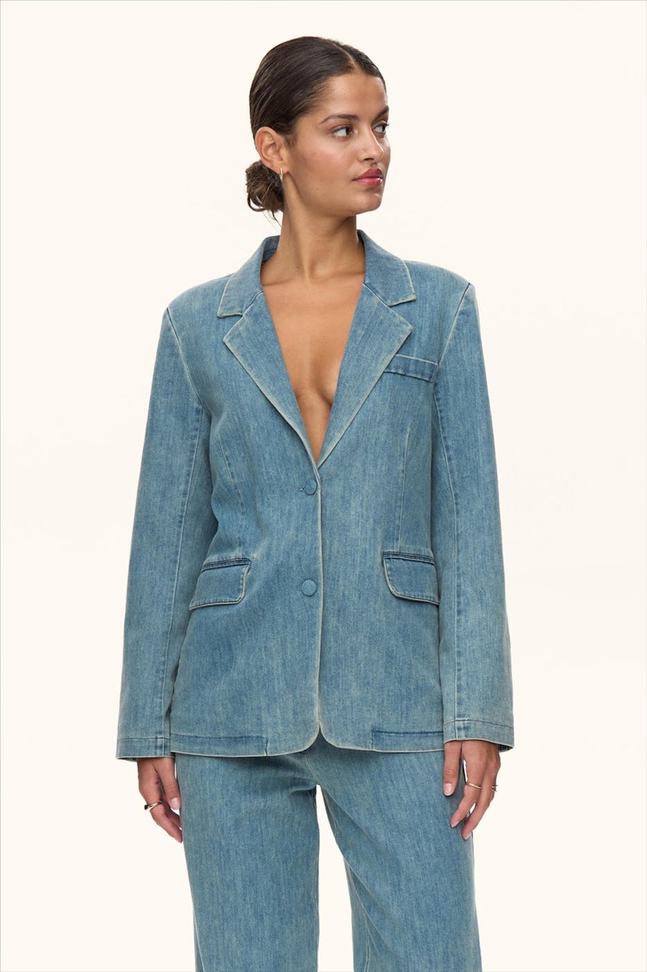 Nümph - Blauwe Aletta blazer