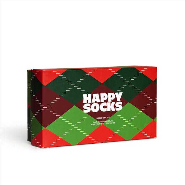 Happy Socks - Multicolor Holiday Classics 3-pack gift set sokken, maat: 36-40