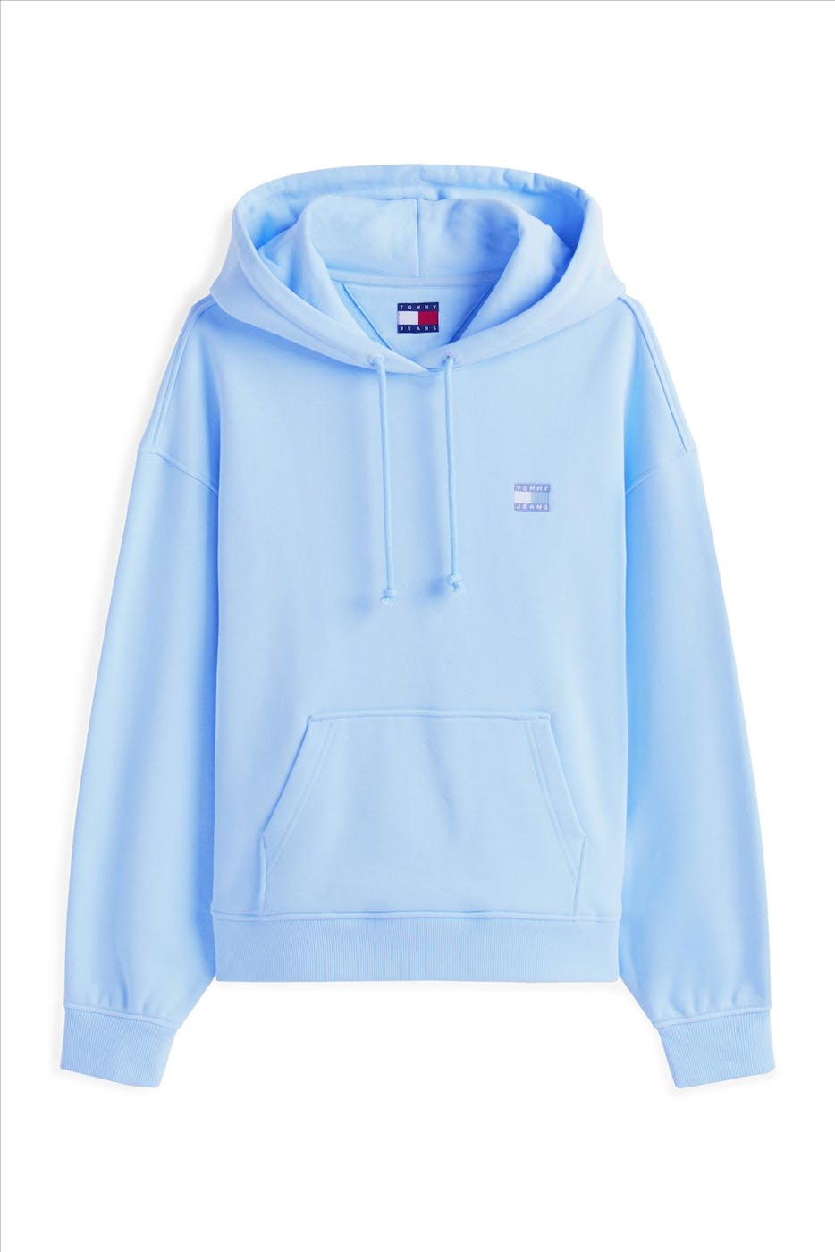 Tommy Jeans - Lichtblauwe Powdery Badge hoodie