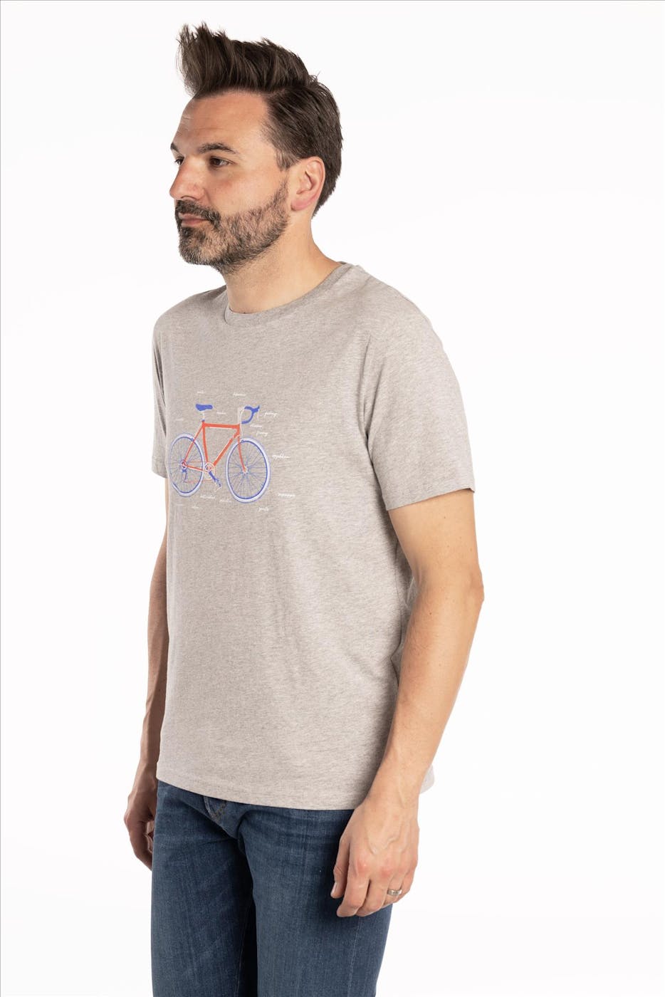Brooklyn - Grijze Intwiel Fiets T-shirt