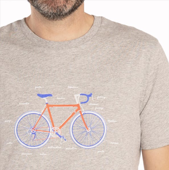 Brooklyn - Grijze Intwiel Fiets T-shirt