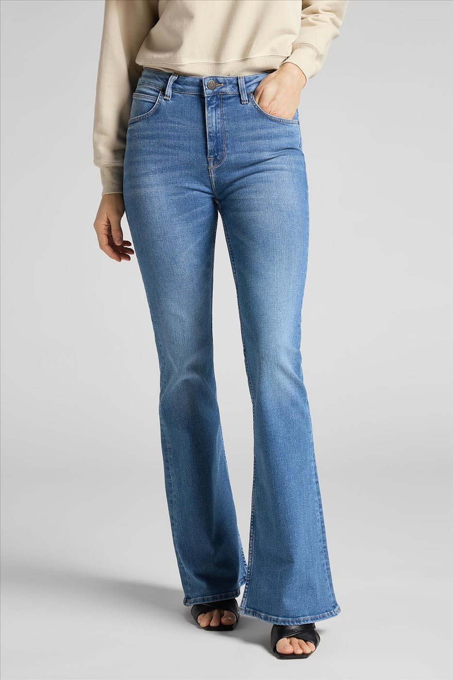 Lee - Lichtblauwe Breese flared jeans