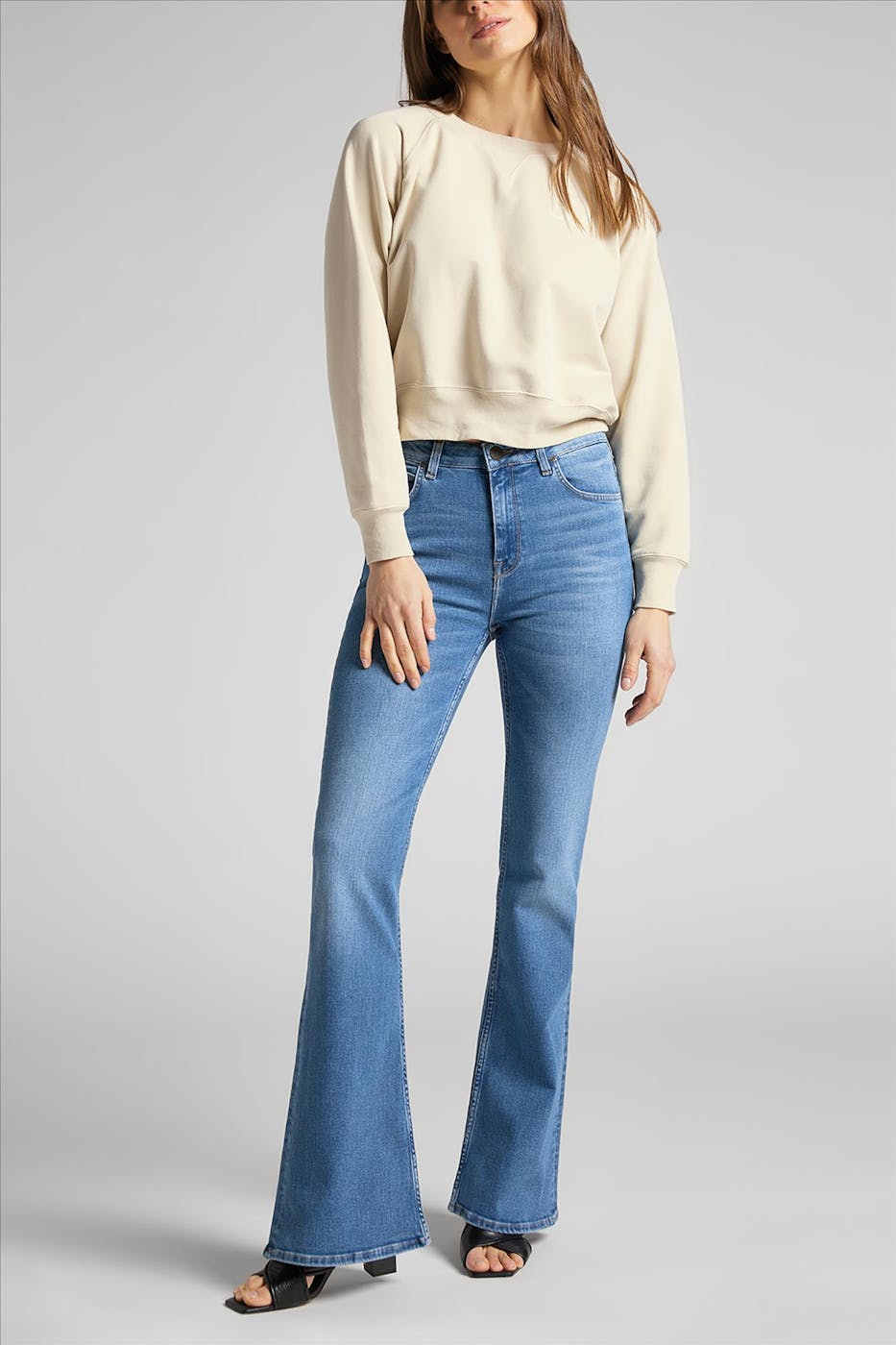 Lee - Lichtblauwe Breese flared jeans