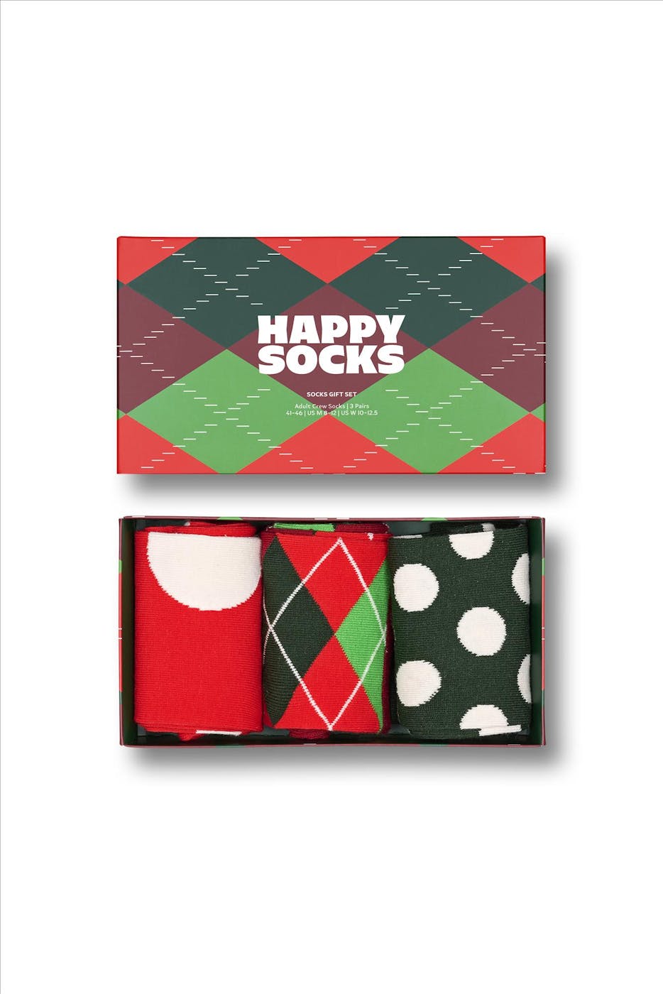 Happy Socks - Multicolor Holiday Classics 3-pack gift set sokken, maat: 41-46