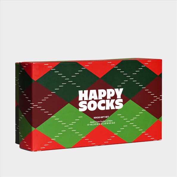 Happy Socks - Multicolor Holiday Classics 3-pack gift set sokken, maat: 41-46