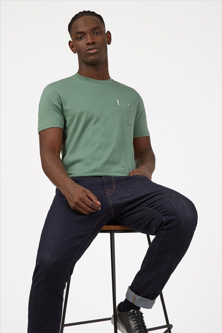 Ben Sherman - Groene Pocket T-shirt