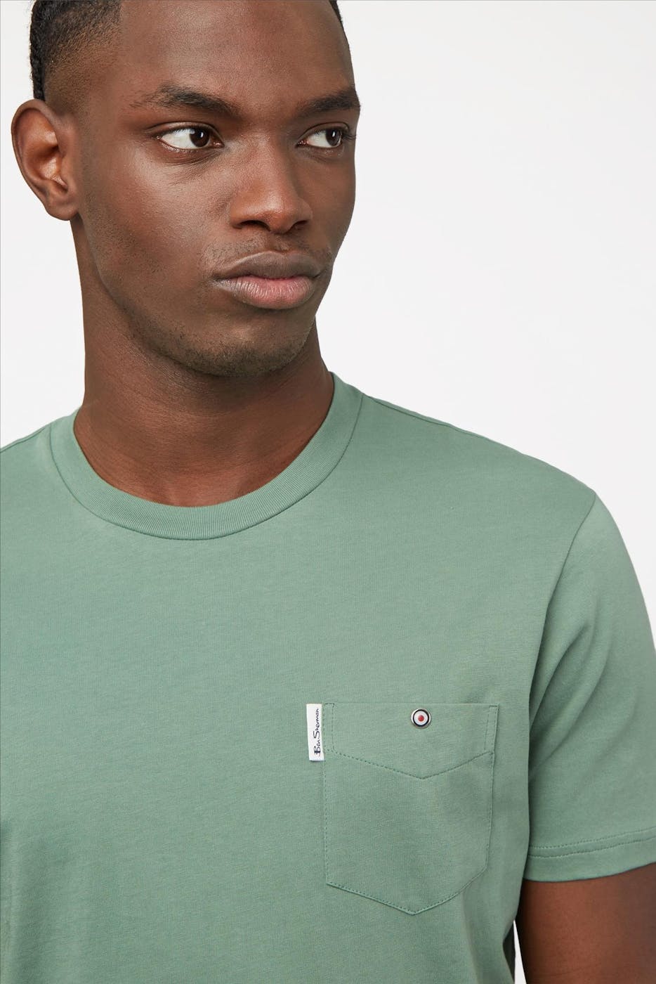 Ben Sherman - Groene Pocket T-shirt