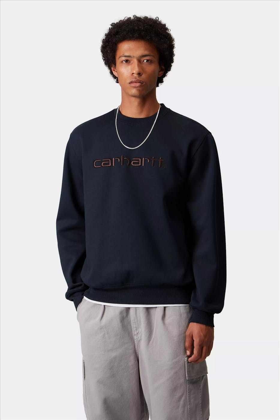Carhartt WIP - Donkerblauwe Carhartt sweater