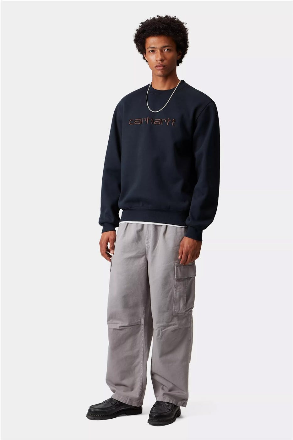 Carhartt WIP - Donkerblauwe Carhartt sweater