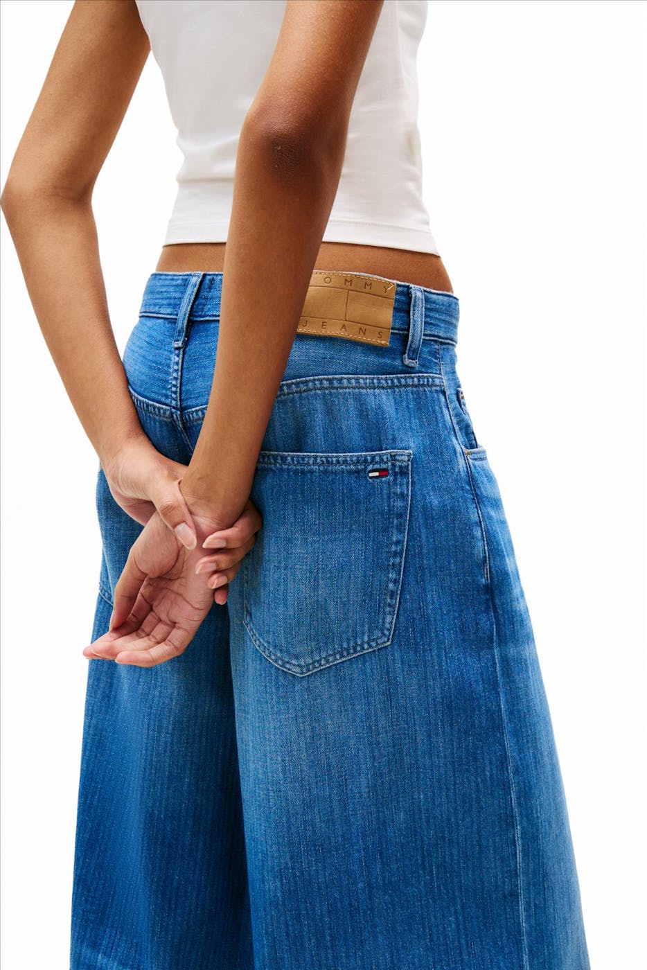 Tommy Jeans - Blauwe Charlie loose wide jeans