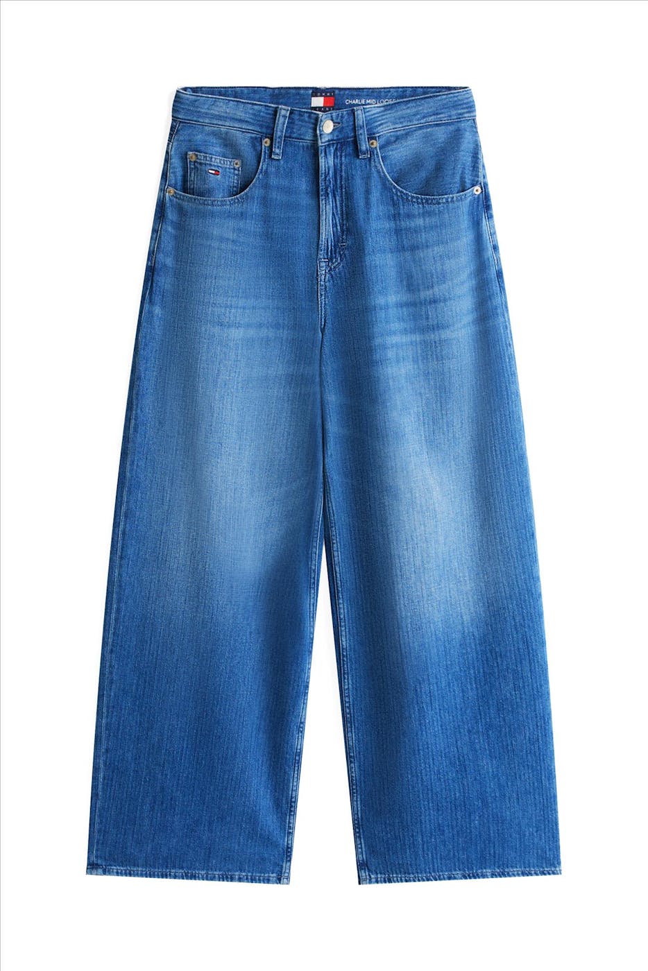 Tommy Jeans - Blauwe Charlie loose wide jeans