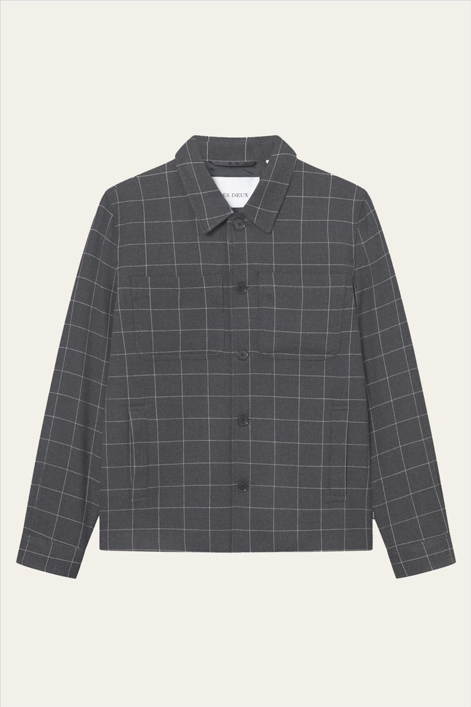 LES DEUX - Donkergrijs Marseille Hybrid vestje