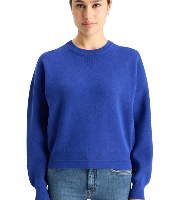 Scotch & Soda - Koningsblauwe Compact Knitted trui