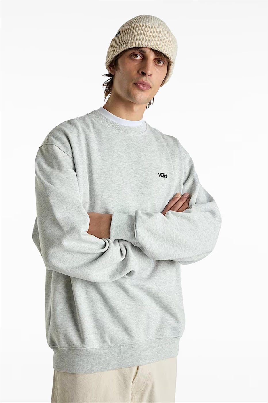 Vans - Grijze Left Chest Logo sweater