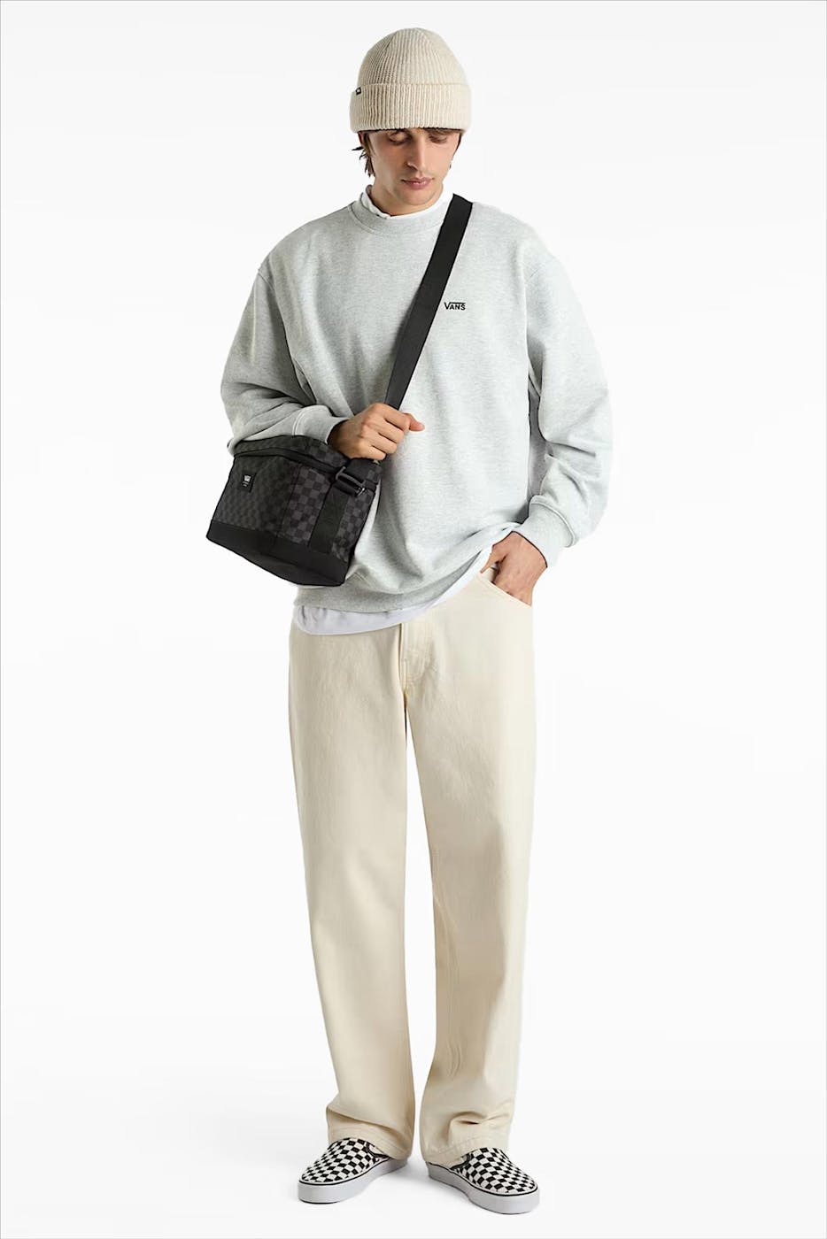 Vans - Grijze Left Chest Logo sweater