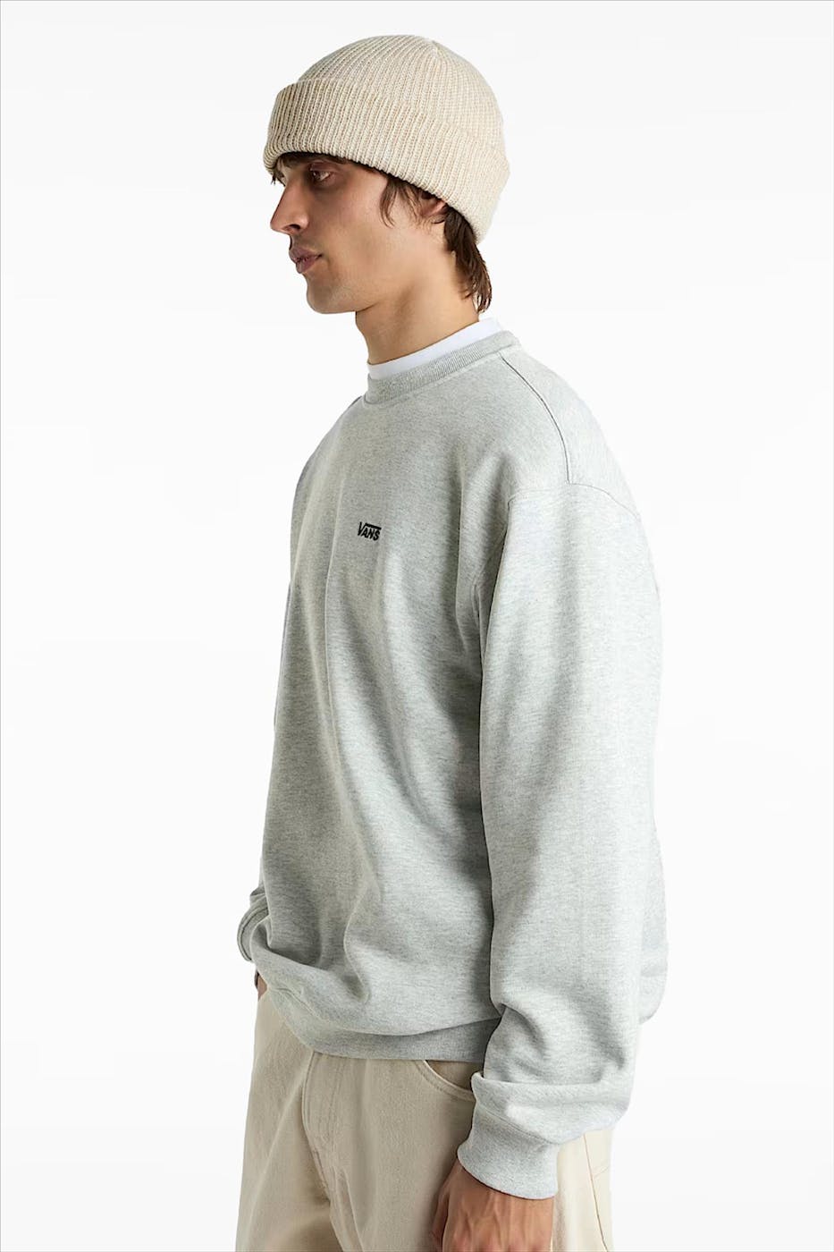 Vans - Grijze Left Chest Logo sweater