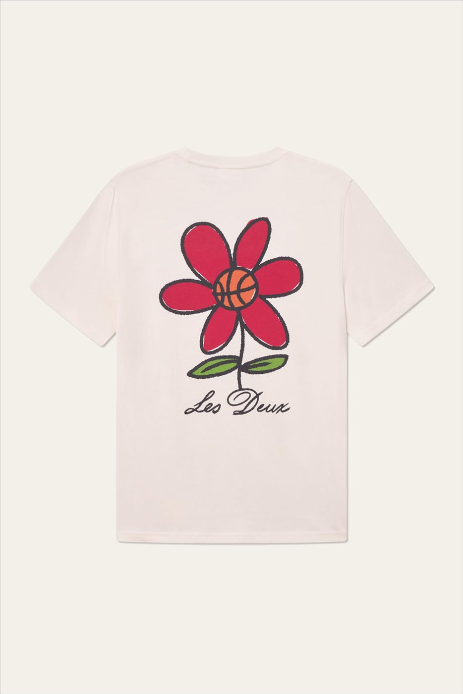 LES DEUX - Ecru Flower Basket T-shirt