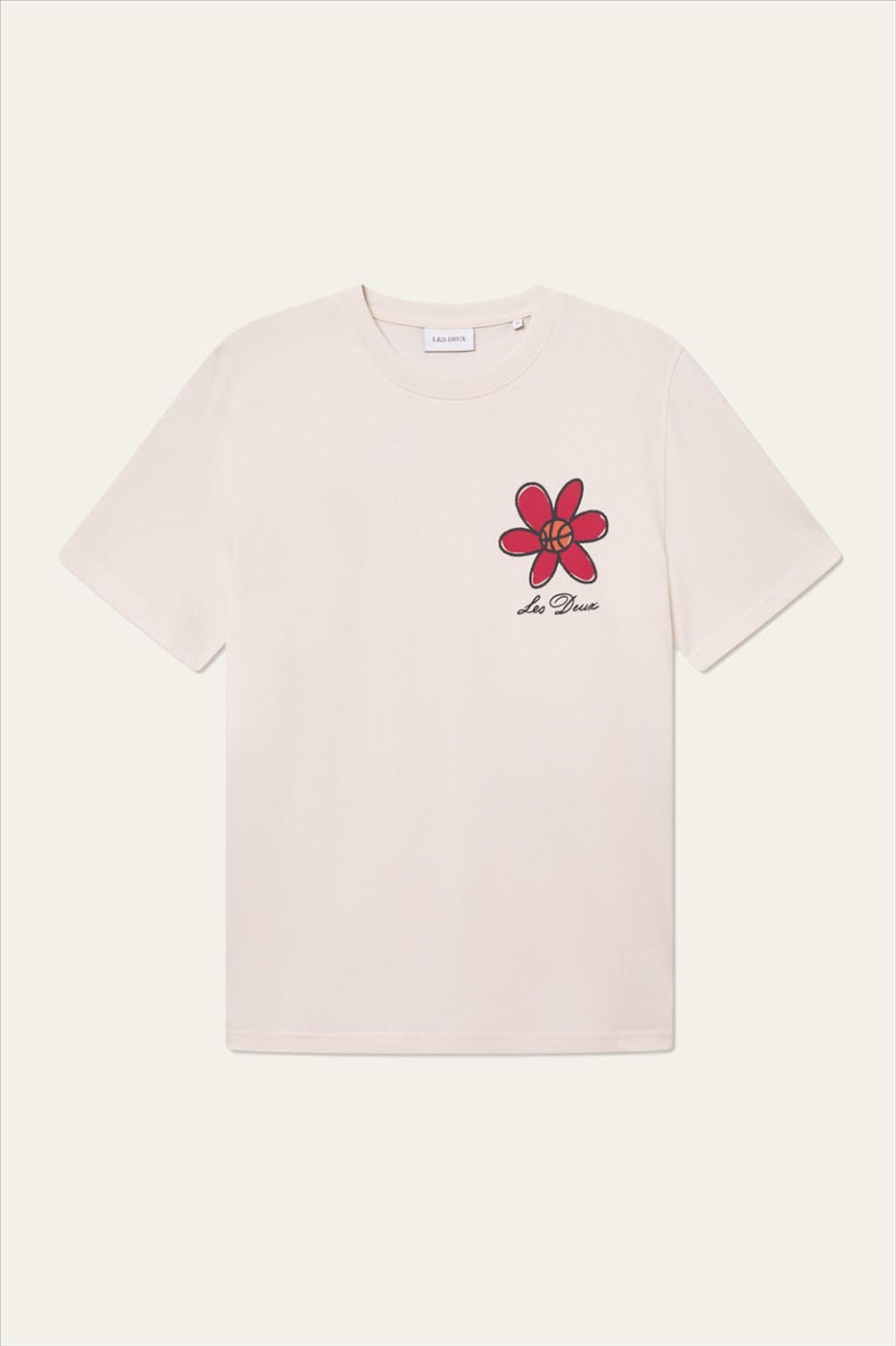 LES DEUX - Ecru Flower Basket T-shirt