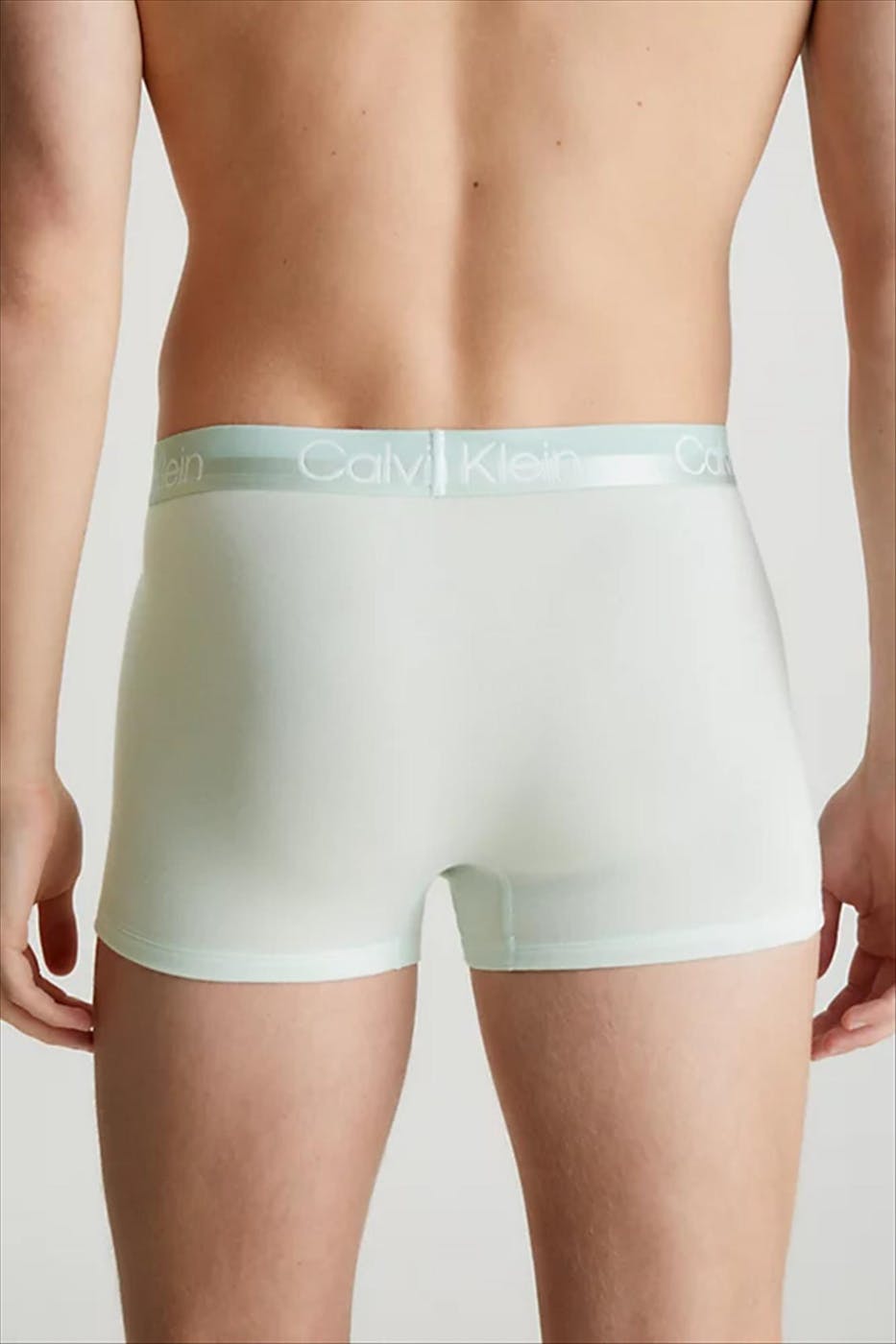Calvin Klein Underwear - Mintgroene-grijze Trunk 3-pack Modern boxershorts