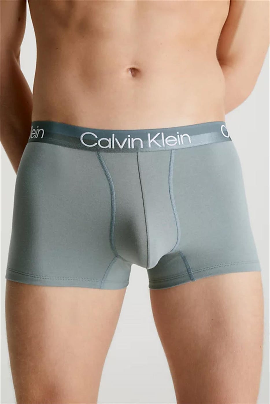 Calvin Klein Underwear - Mintgroene-grijze Trunk 3-pack Modern boxershorts