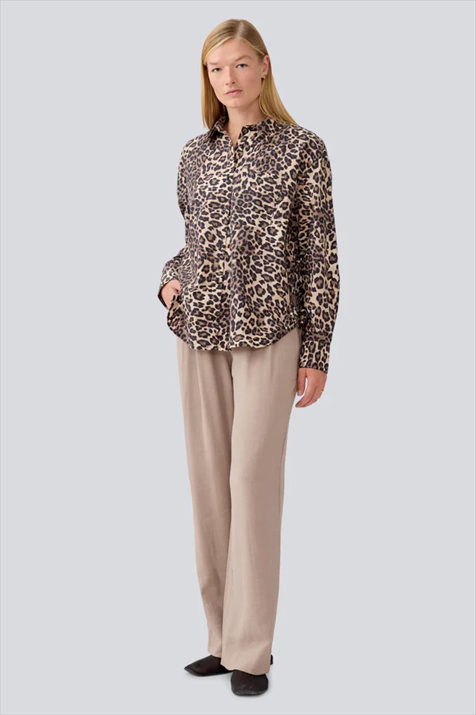 Modström - Bruine Mood Print blouse